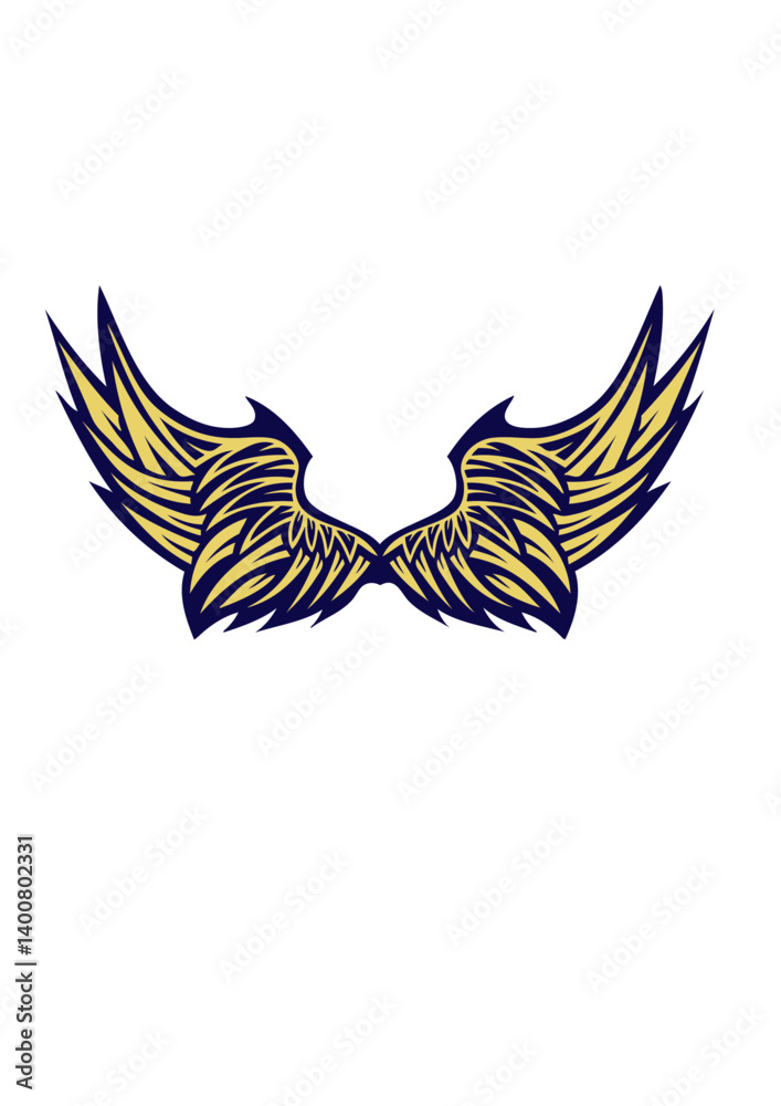 Obraz premium aile voler aille dessin