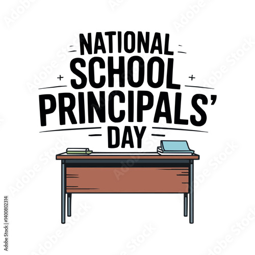 National School Principals Day USA Vector Illustration Honoring Educational Leadership