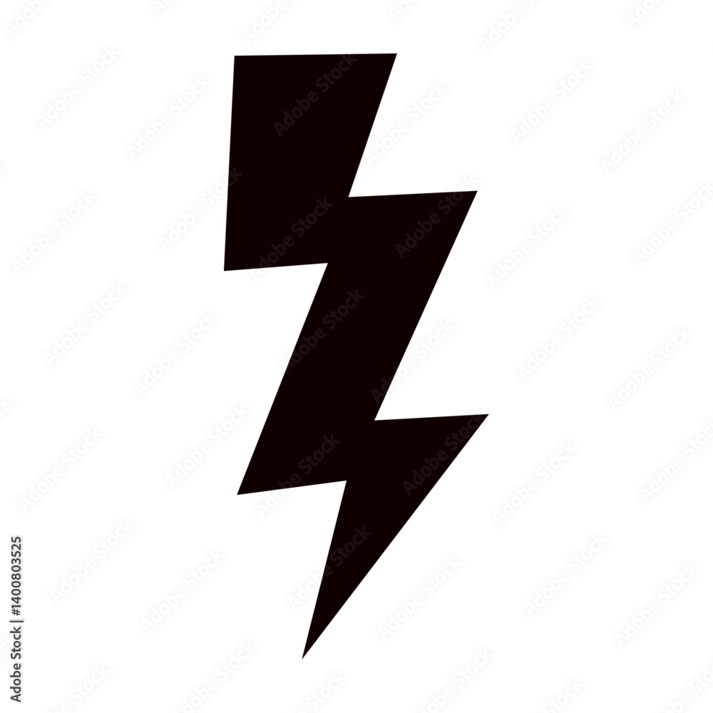 Thunder hand style comic energy flash. Drawn lightning bolt electric icon. Flat vector illustration isolated on white background. Thunder hand style comic energy flash. Drawn lightning bolt electric icon. Flat vector illustration isolated on white background.