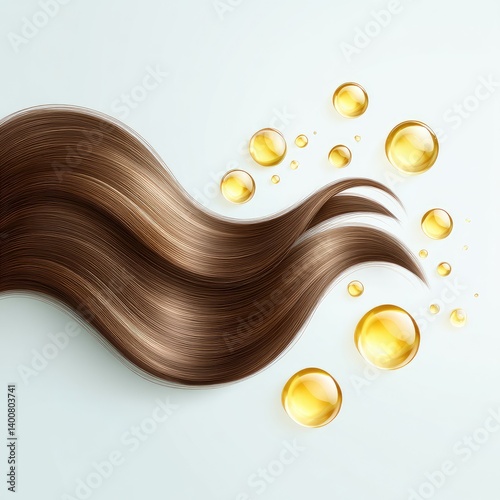 Healthy, Shiny Hair with Serum Drops