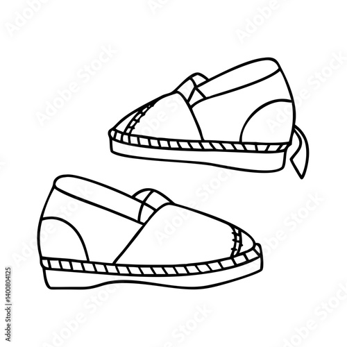 espadrilles icon, espadrilles vector illustration-simple illustration of espadrilles, perfect for espadrilles logos and icons