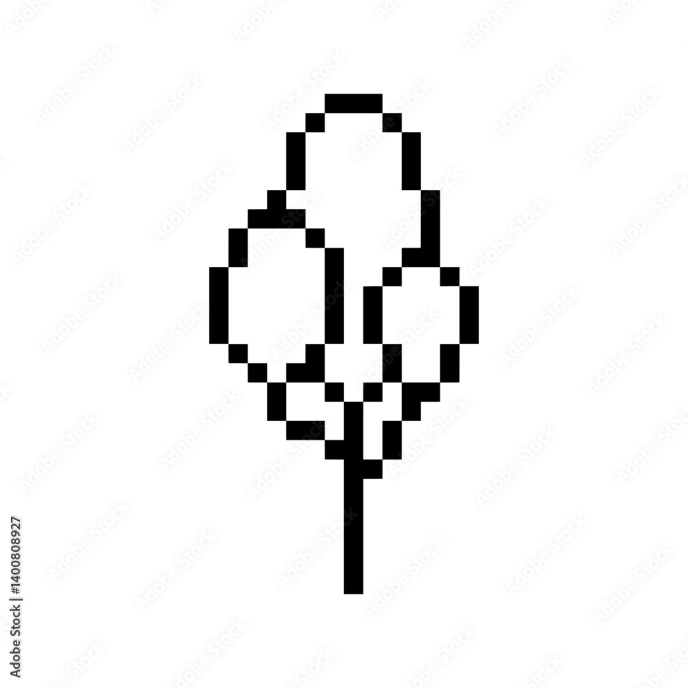 Fototapeta premium tree pixel art for your needs