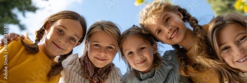 Group of girls smiling