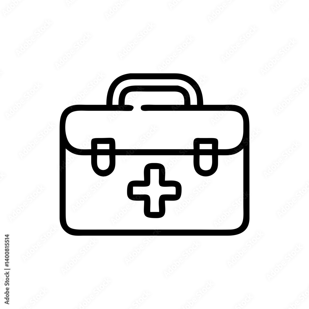 Icon of a doctorchest / first aid kit Icon of a doctorchest / first aid kit