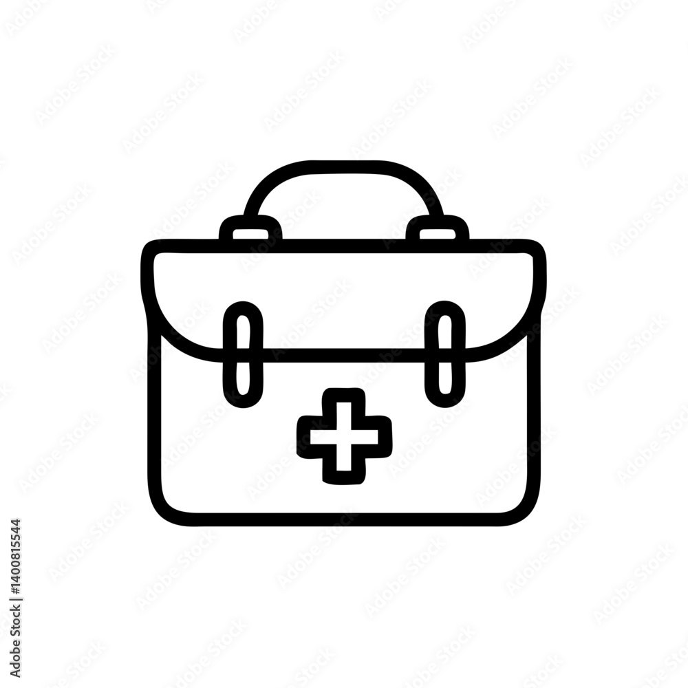 Icon of a doctorchest / first aid kit Icon of a doctorchest / first aid kit