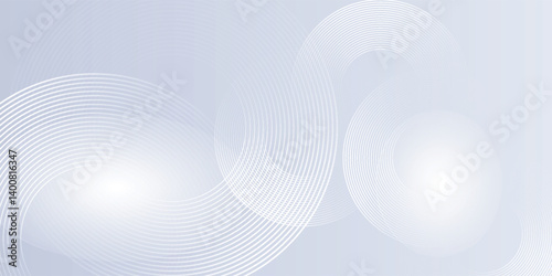 Abstract grey background with dynamic circle lines. vectore modern art