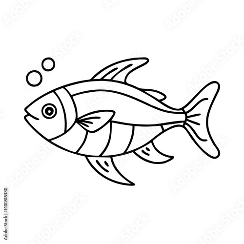 lemon tetra fish icon, lemon tetra fish vector illustration-simple illustration of lemon tetra fish, perfect for lemon tetra fish logos and icons
