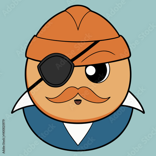eyepatch vector art. Helloween related vector art.