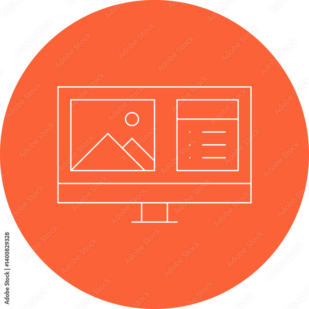 Article icon single vector illustration