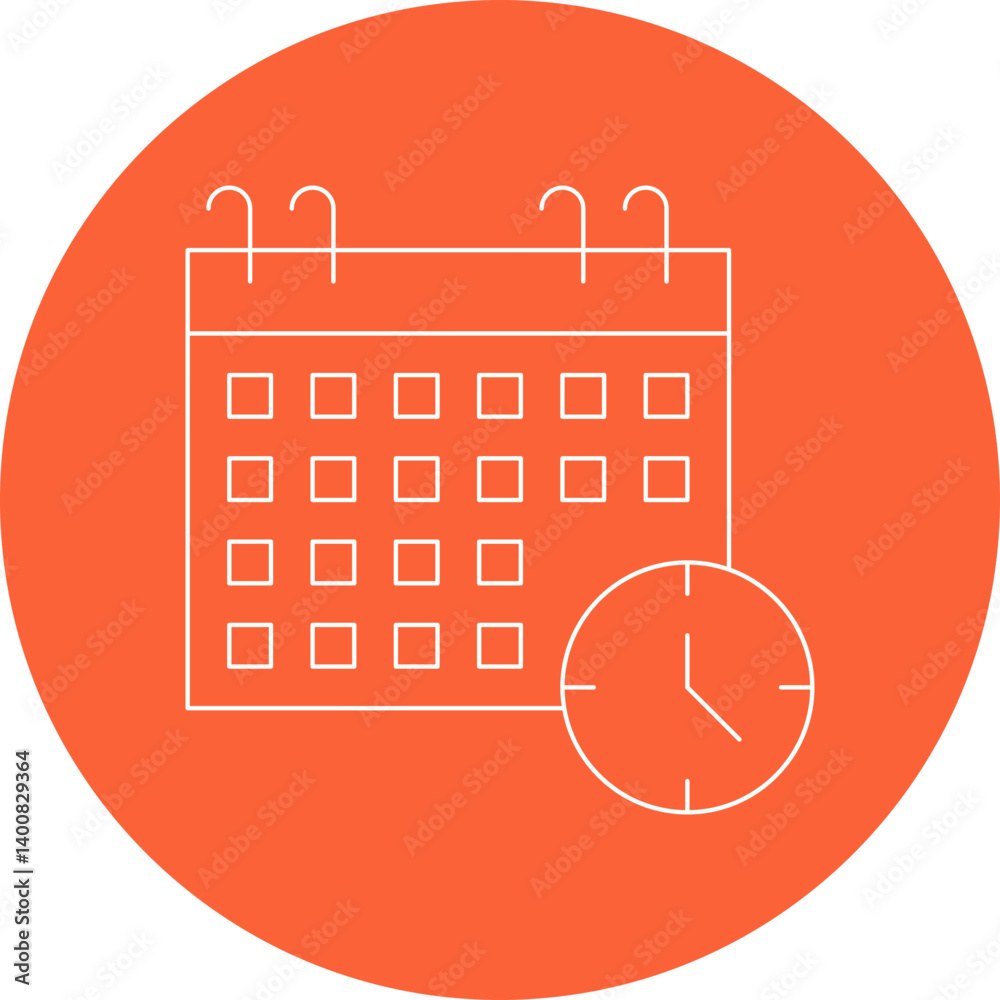 Class Timetable icon single vector illustration