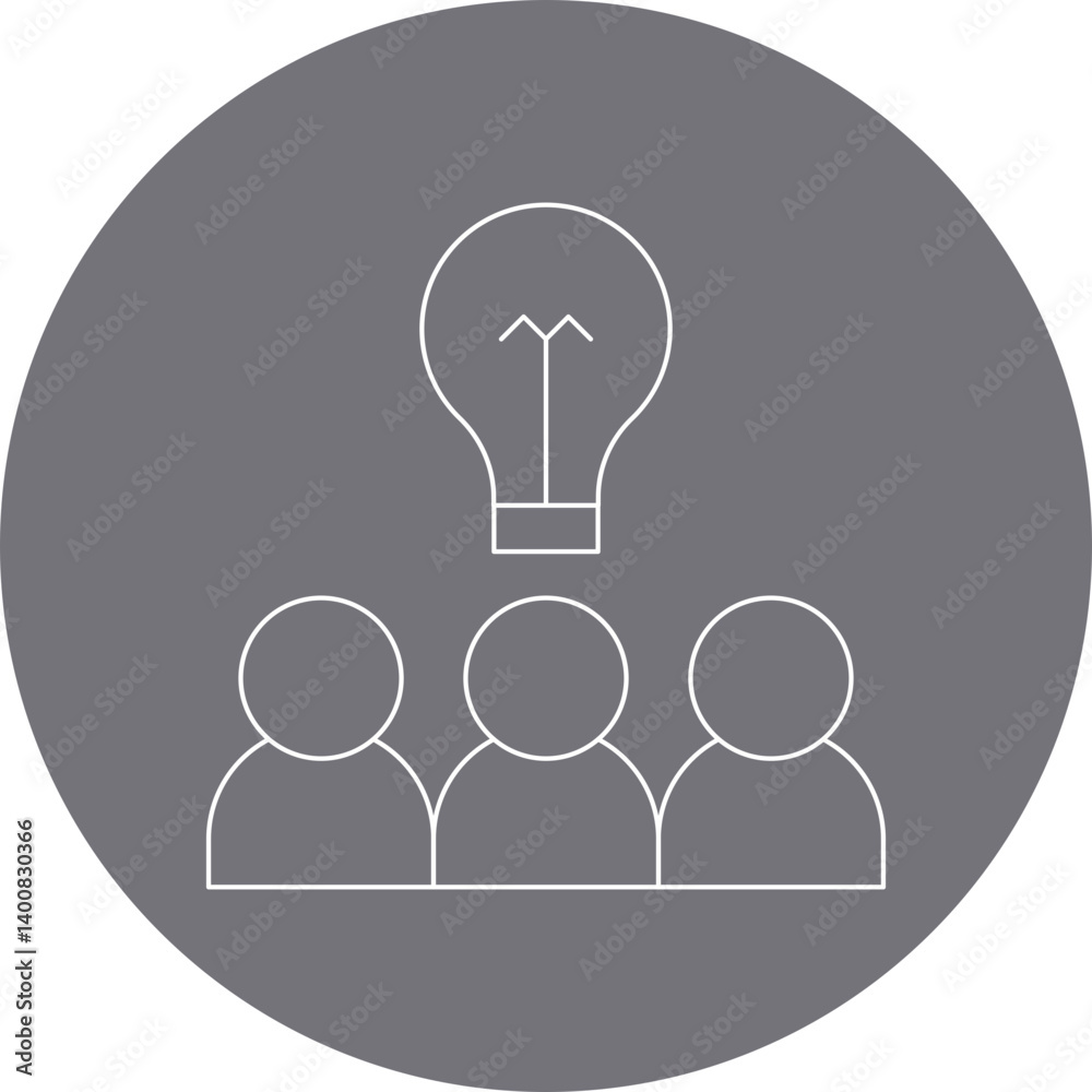 Sharing Ideas icon single vector illustration Sharing Ideas icon single vector illustration
