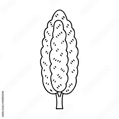 poplar tree icon, poplar tree vector illustration-simple illustration of poplar tree, perfect for poplar tree logos and icons
