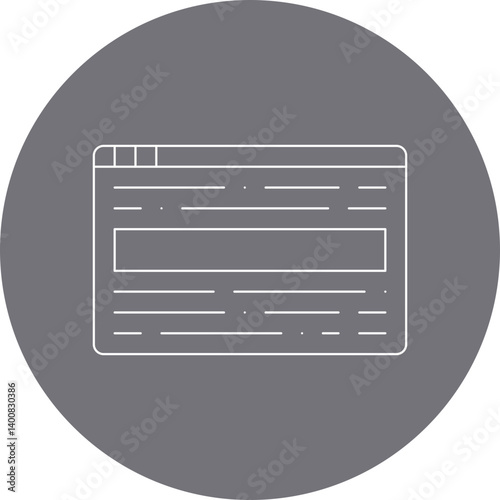 Reading Online icon single vector illustration
