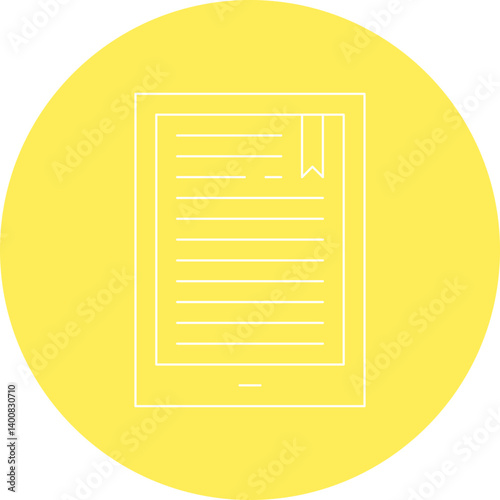 EBook icon single vector illustration