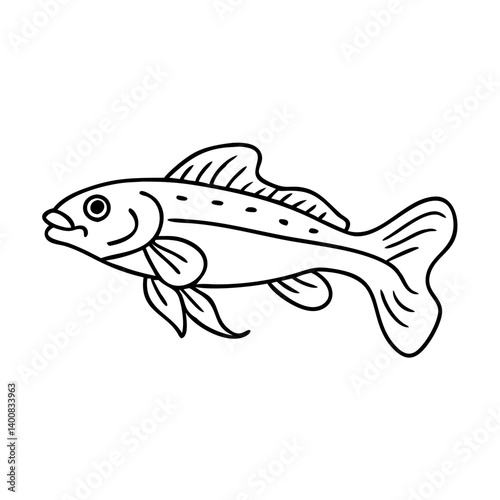 siamese algae eater fish icon, siamese algae eater fish vector illustration-simple illustration of siamese algae eater fish, perfect for siamese algae eater fish logos and icons