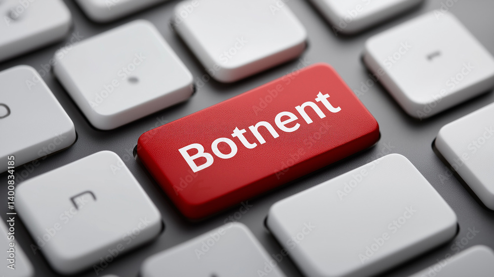 Botnet Threat: A Red Alert on Computer Keyboard Botnet Threat: A Red Alert on Computer Keyboard