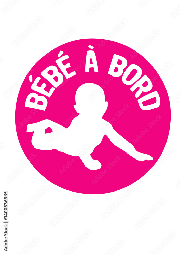 Obraz premium bebe bord tampon logo