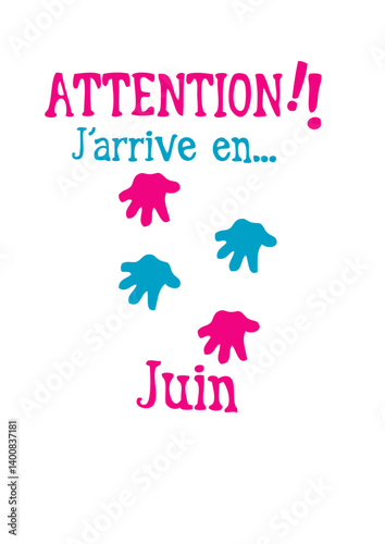 juin bebe arrive main mois enceinte naissance