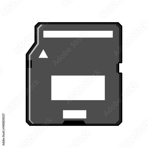 compatibility minisd card cartoon vector illustration