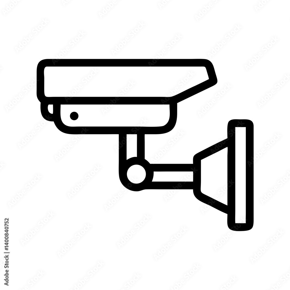 Security Camera with Wall Mount Icon Design Security Camera with Wall Mount Icon Design