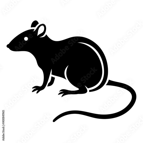 Rodent rat silhouette