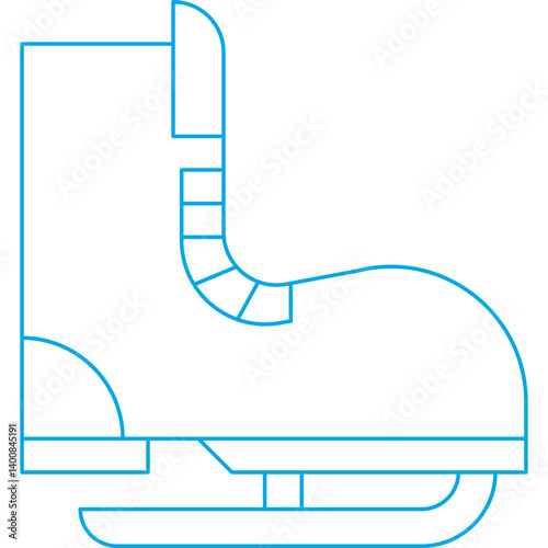 Skate single icon vector illustration