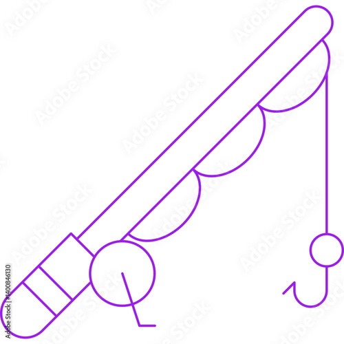 Fishing icon single vector illustration