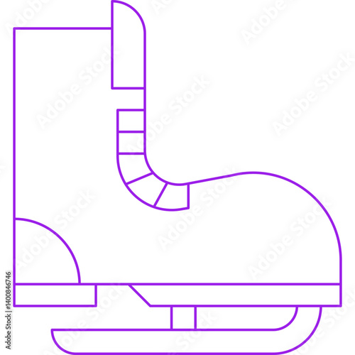 Skate single icon vector illustration
