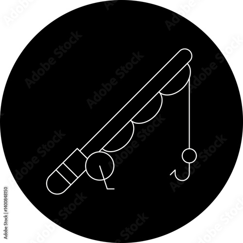 Fishing icon single vector illustration
