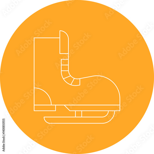 Skate single icon vector illustration