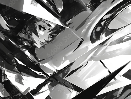 Wallpaper Mural Abstract Girl Figure Torontodigital.ca