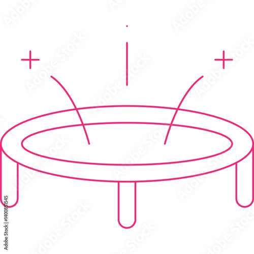Trampoline single icon vector illustration