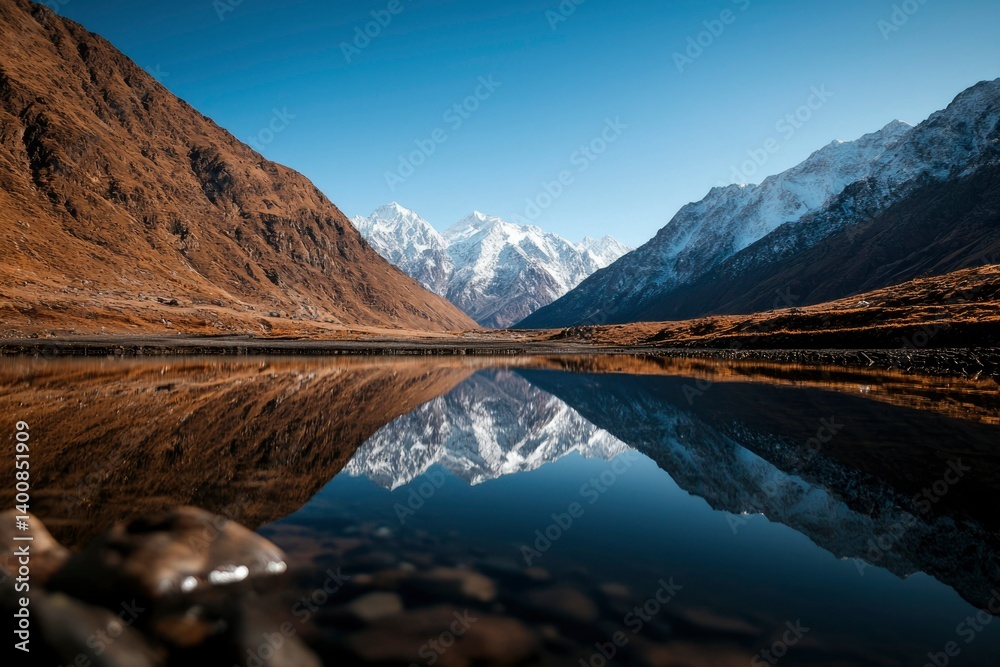 Fototapeta premium Mountain Lake Reflection