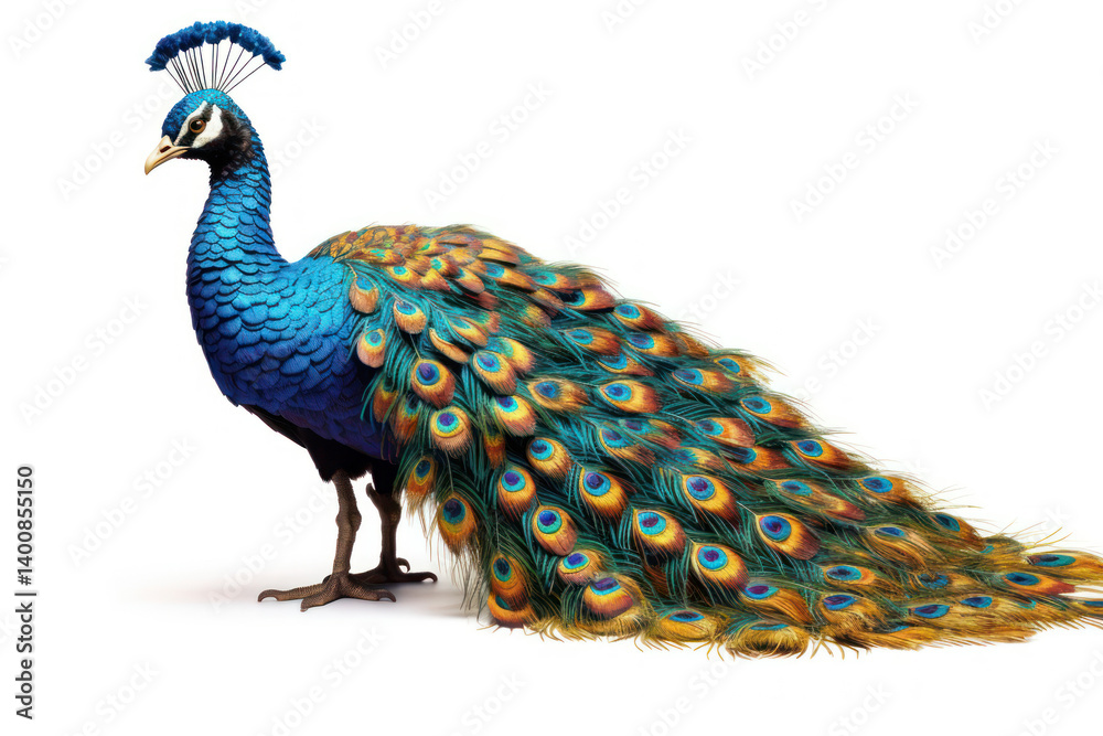 Obraz premium A grand peacock tapestry