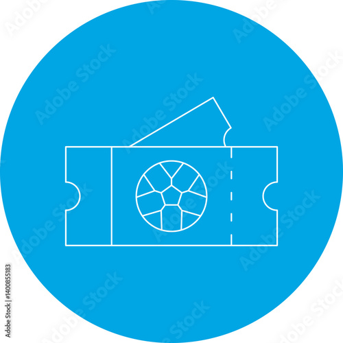 Game Tickets icon single vector illustration