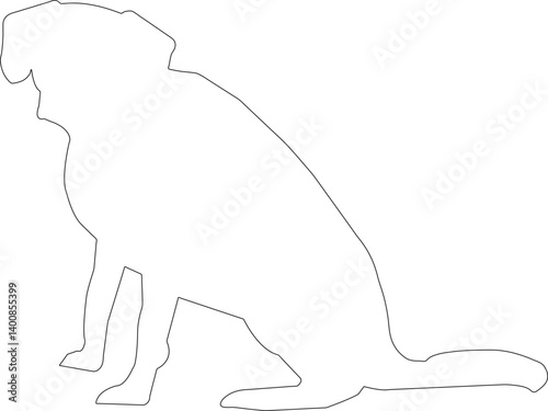 vector illustration of a dog