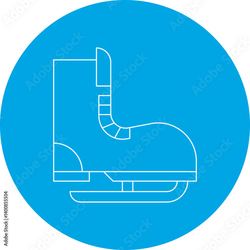 Skate single icon vector illustration