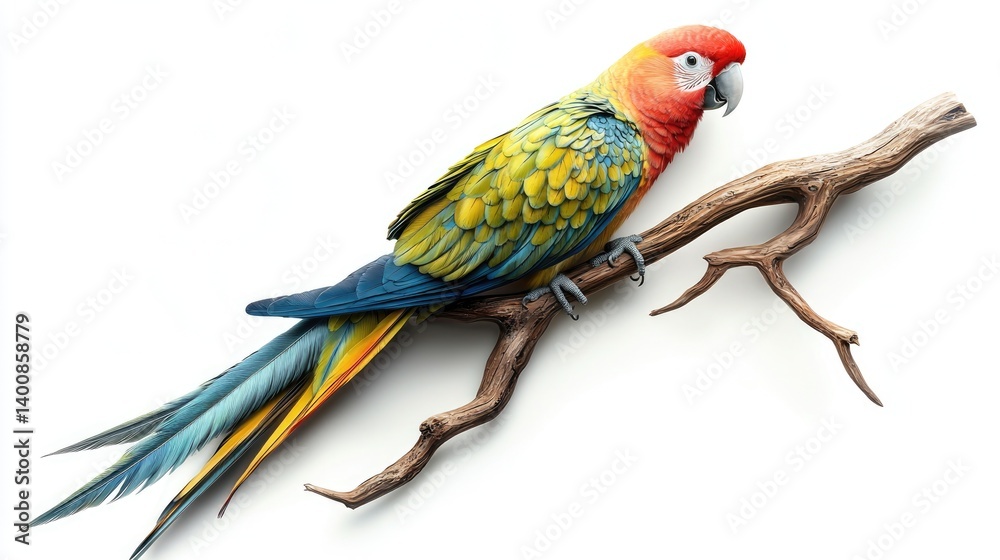 Fototapeta premium Sun Parakeet Perched on a Branch