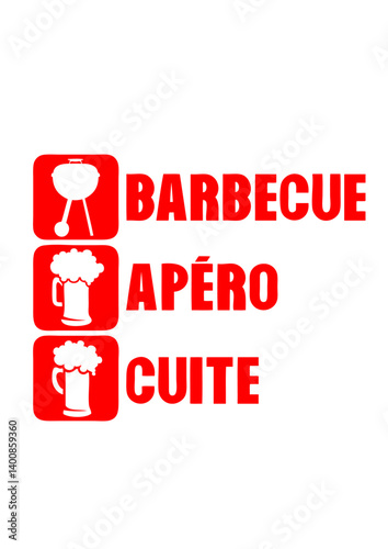 barbecue apero cuite bac humour alcool