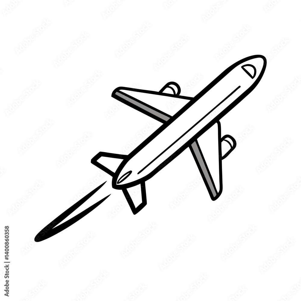 vector illustration of airplane vector illustration of airplane