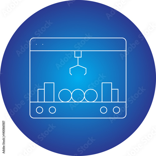 Claw Machine icon single vector illustration