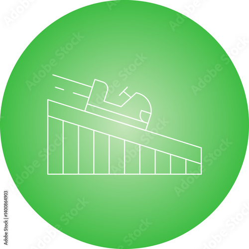 Roller Coaster icon vector illustration