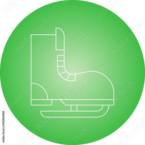 Skate single icon vector illustration