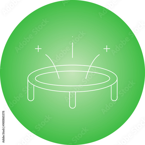 Trampoline single icon vector illustration