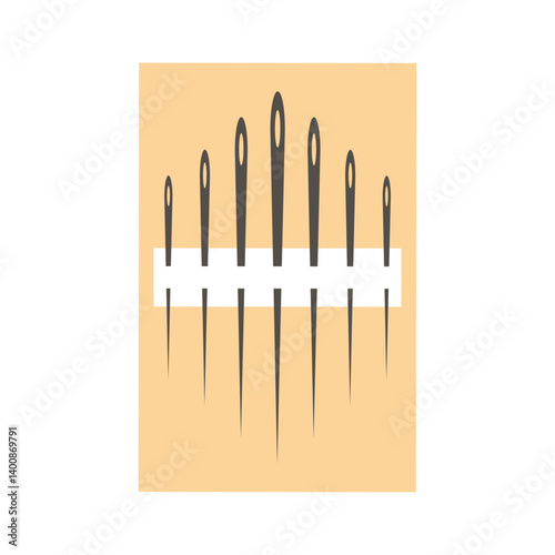 Obraz na płótnie Set of sewing needles. Vector illustration. w salonie