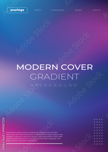 Wallpaper Mural Stylish Branding Gradient Theme Modern Gradient Background Design Creative Digital Art Backdrop Futuristic UI/UX Background Torontodigital.ca