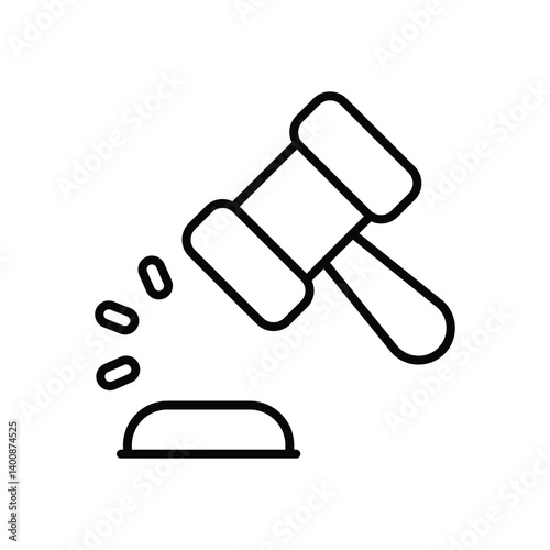 Judicial Info icon vector stock illustration