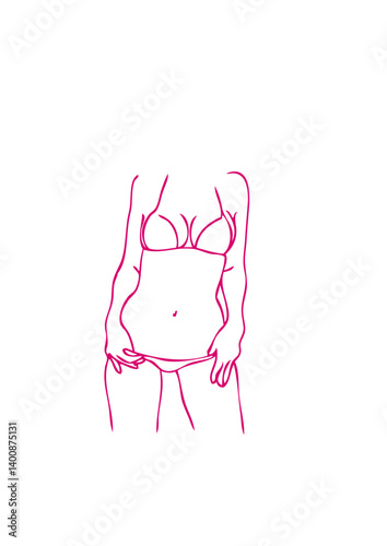 fille maillot bain silhouette femme 