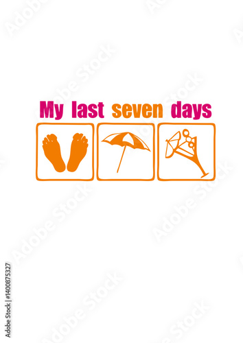 my last seven days repos vacances parasol alcool cocktail