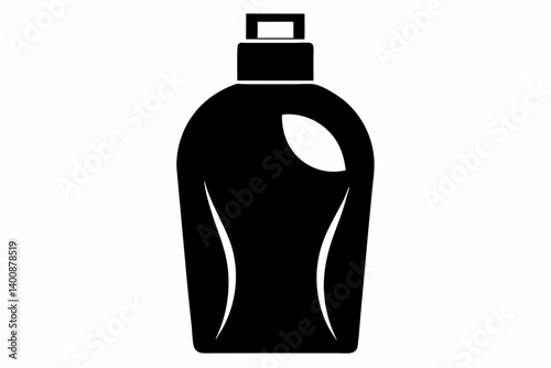 Shampoo Bottle Silhouette Vector Illustration